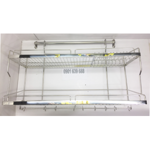 Giá Kệ Inox 304 La 2 Tầng Treo Thanh